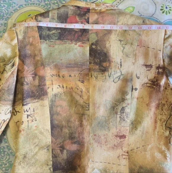 Vintage Walking Art Australia Abstract Blazer Jacket Medium - Picture 9 of 11